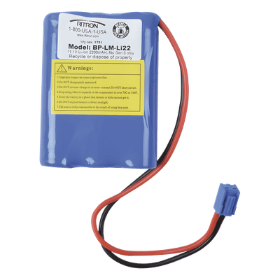 Batería recargable / 11.1 V / 2200 mAh / Li-Ion / Hasta 10 horas de respaldo BP-LM-LI22 RITRON