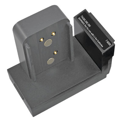 Adaptador de Batería / SnapLock / Contactos RigidArm Chapados en Oro / 10 C-Códigos / Memoria 16 KB 07-110-6000 Cadex Electronics Inc