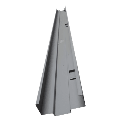 Jamba de contra galvanizada / 7' 0" (2.13 m) x 5 3/4" (146 mm) / Calibre 16 / Pestillo izquierdo 5241 ASSA ABLOY