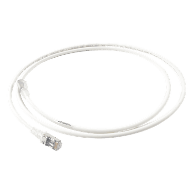 Patch Cord Cat6A Blindado / S/FTP / 28 AWG / 1.52 m (5 ft) / Diámetro 5.5 mm / Color Blanco SP6A-S05-02 SIEMON