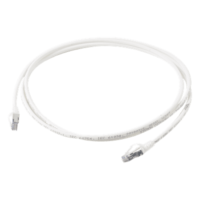 Patch Cord Cat6A Blindado S/FTP / 28 AWG / 2.13 m (7 ft) / Diámetro Reducido / Color Blanco SP6A-S07-02 SIEMON