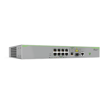 Switch Administrable Capa 3 / 8 Puertos 10/100 Mbps / 1 Puerto Gigabit/SFP Combo / 3.6 Gbps / 2.68 Mpps AT-FS980M/9-10 ALLIED TELESIS