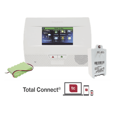Panel de alarma inalámbrico / Pantalla táctil color 4.3" / Comunicador telefónico integrado / Z-Wave / 64 zonas / Total Connect L5210-PK-S HONEYWELL HOME RESIDEO