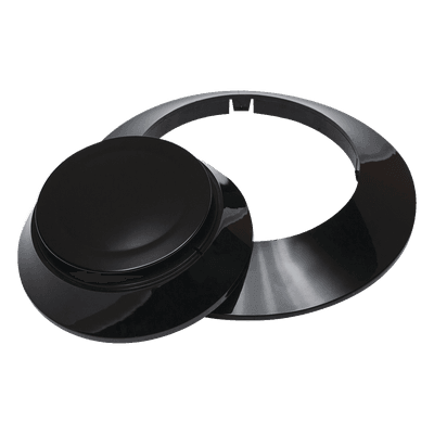 Kit de Acabado para Base de Detectores / 10 Cubiertas y 10 Anillos Embellecedores / Color Negro / Compatible con Series IDP y SK CK300-BL FIRE-LITE