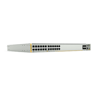 Switch PoE+ Stackeable Capa 3 / 24 Puertos Gigabit / 4 SFP+ 10G / Stacking Virtual / PSU Hot-Swap / 214.3 Mpps / 808 W PoE+ AT-X930-28GPX-901 ALLIED TELESIS
