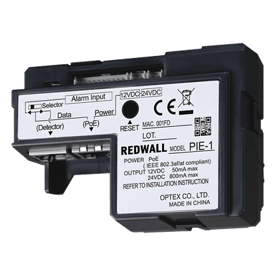 Codificador PoE IP / Conversión ASCII Redwall / 2x RJ45 Passthrough / -40 a +60°C / Caja Doble Grupo