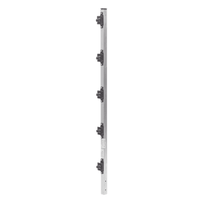 Poste de Paso para Cerca Electrificada / Aluminio PTR 1 m (3.28 ft) / Perfil Cuadrado 1" / 5 Aisladores Incluidos SYS-POST-2-R2 EPCOM INDUSTRIAL