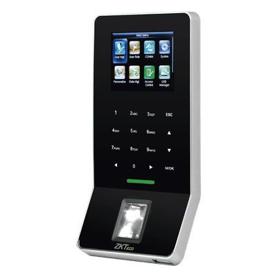 Terminal Biométrica de Huella / 3,000 Huellas 5,000 Tarjetas / WiFi / Pantalla 2.4" / TCP/IP RS485 / ADMS / Control de 1 Puerta F22-ID ZKTECO