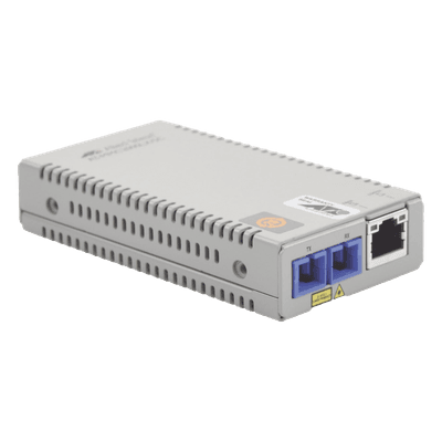 Convertidor de medios Gigabit Ethernet a fibra óptica, conector SC, monomodo (SMF), versión TAA (Trade Agreement Act), 10 Km AT-MMC2000LX/SC-TAA-60 ALLIED TELESIS