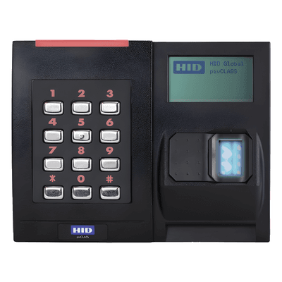 Terminal Biométrica / iCLASS SE / Lectora 3 cm / Teclado Iluminado / Wiegand / 4.8 x 6.0 x 1.2 in 928NSNTEK20TG HID