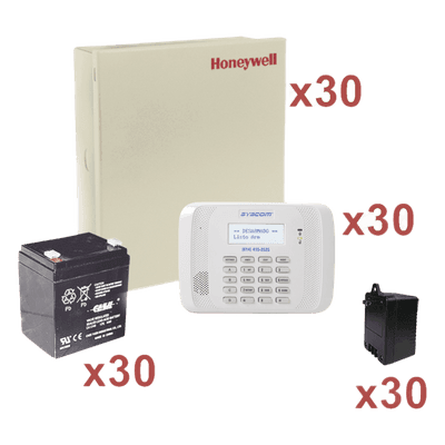 Kit de paneles de alarma / 30 unidades VISTA-48LA / Batería y transformador incluidos / Hasta 48 zonas / 3 particiones VISTA48-KIT30 HONEYWELL HOME RESIDEO