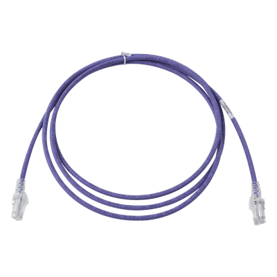Patch Cord / Cat6 UTP / CM/LS0H / 2.13 m (7 ft) / 26 AWG / Ultra Delgado 5.3 mm / Violeta MC6-07-08B SIEMON