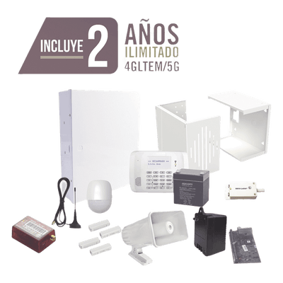 Kit de alarma / Panel VISTA-48LA / Comunicador 4G LTE-M-5G / Sirena 30 W / 2 contactos magnéticos / 2 años de datos KIT2MINI HONEYWELL HOME RESIDEO