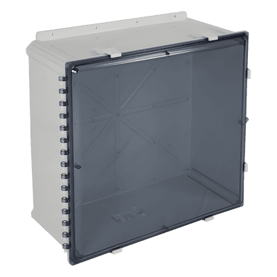 Caja de Policarbonato / Puerta Tintada / 24x24x10 pulgadas (2x2x0.83 pies) / IP66 / UL/cUL Interior-Exterior EP242410-T STI