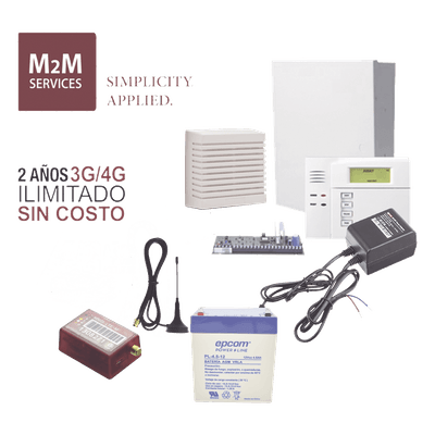 Kit de Alarma Híbrida / Panel 48 Zonas / Comunicador 4G LTE-M/5G / Sirena 15 W / 2 Años de Datos Incluidos KITVISTAMINI HONEYWELL HOME RESIDEO