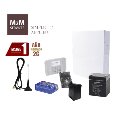 Kit de alarma VISTA-48LA / 8 zonas cableadas + 40 inalámbricas / comunicador 2G MINI012G / teclado 6160RF / batería y transformador / 1 año de datos VISTA48MINI2 HONEYWELL HOME RESIDEO