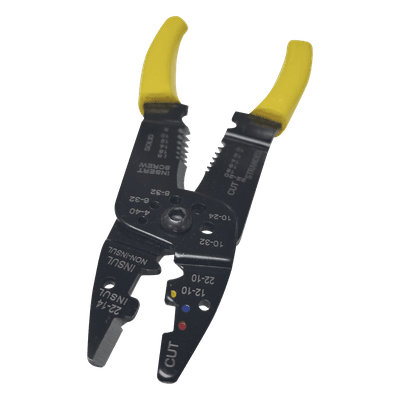 Pinza Multifuncional / 8.5 in / Pelacables 10-22 AWG / Cortador 3mm / Plegador Terminales EP204B EPCOM POWERLINE