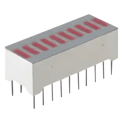 Barra Gráfica LED / 10 Segmentos Rojos / 0.3 Pulgadas DIP / 750 mW Máximo / -40°C a +85°C / 500 ns 1080-1184-ND SYSCOM