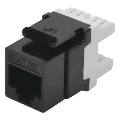 Módulo Jack Keystone / Cat5e / RJ45 / Terminación 180° / Sin Blindaje / 1 Puerto / Negro LP-KJ-549-BK LINKEDPRO BY EPCOM