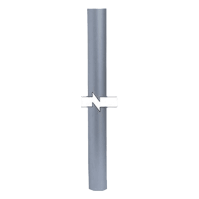 Mástil / 6 m (19.7 ft) / 2" diámetro / Acero inoxidable 304 / Calibre 18 estructural MTG-06-INOX TOTAL GROUND
