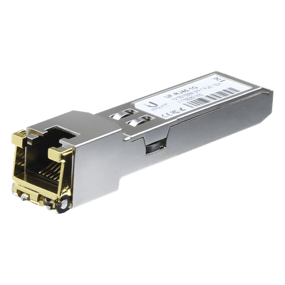 UFiber Módulo Ethernet RJ45 a SFP+ 1/10 Gbps, distancia hasta 100 m (1 Gbps) o 30 m (10 Gbps) UF-RJ45-10G UBIQUITI