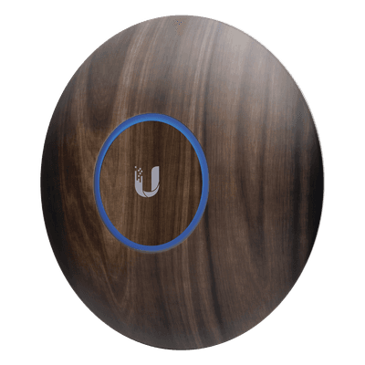 Máscara decorativa / Diseño madera / 160 x 160 mm (6.30 x 6.30') / Paquete 3 unidades / Perfil bajo / UAP-nanoHD NHD-COVER-WOOD-3 UBIQUITI