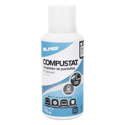 Limpiador Anti-Estático / Protección UV / Repelente de Polvo / 170 ml / Aplicación 20-25 cm COMPUSTAT SILIMEX