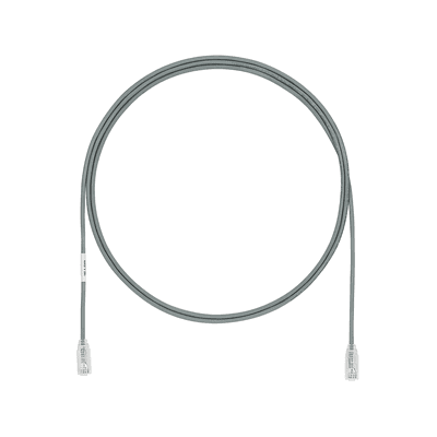 Cable de Parcheo Cat6 / UTP 28AWG / 3.05 m (10 ft) / Diámetro 3.8 mm / CM/LSZH / RJ45 UTP28SP10GY PANDUIT