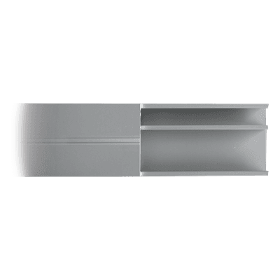 Canaleta de aluminio / 53 x 14.66 mm / 2 m (6.56 ft) / Conductividad 55% IACS / Pintura electrostática DX-100-4000 THORSMAN