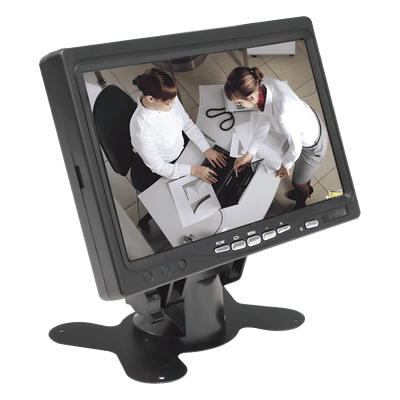 Monitor TFT-LCD / 7 Pulgadas / Resolución 1024x600 / Brillo 300 cd/m² / Entradas HDMI VGA RCA / Operación -20 a 70 °C BMG7030H SYSCOM