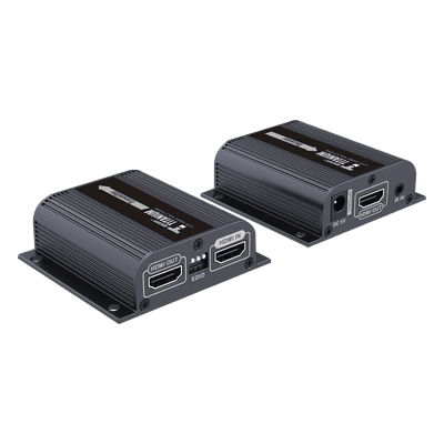 Kit Extensor HDMI para distancias de 50 metros / Soporta resoluciones 720 y 1080P @ 60 Hz / Cat 6, 6a y 7 / Salida Loop en el Tx para visualización local / Configuración EDID / Soporta control remoto del equipo fuente / Alimente solo el Tx TT372EDID EPCOM TITANIUM