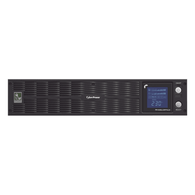 UPS de 1500 VA/1125 W, Topología Línea Interactiva, Entrada 220 Vca Tipo C14, Onda Senoidal Pura, Torre o Rack de 2 UR, Con 10 Tomas C13 de 220 Vca PR1500ELCDRTXL2U CYBERPOWER