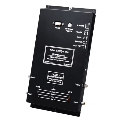 Sensor perimetral de fibra óptica / 2 zonas / 0-5 km (0-16,404 ft) / TCP/IP / -40°C a 70°C FD342-IP OPTEX