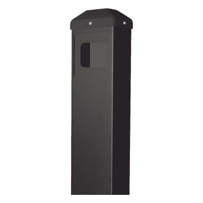 Pedestal tipo bolardo / Montaje de sensores / Compatible 10LZR-H100 y 10LZR-I30 / Requiere adaptaciones / Exterior 10-BOLLARD-BLK BEA