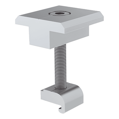 Sujetador Intermedio para Panel Solar / 35 mm / Aluminio Anodizado y Acero Inoxidable / Compatible Riel 3 y 7 / Torque 11 N·m EPL-MCG2-35R EPCOM POWERLINE