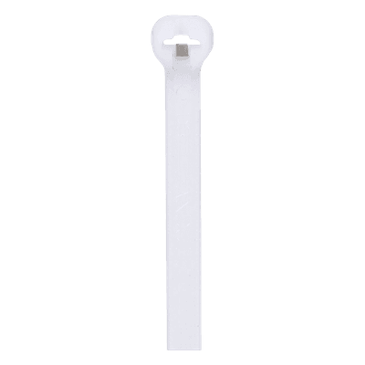Cincho de Nylon 6.6 / 305 mm (12.0 ft) largo x 4.7 mm ancho / Tensión 222 N / Bloqueo Acero Inoxidable / UL 62275 / Paquete 100 pz
