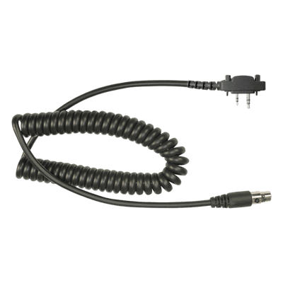 Cable para Auricular / UL-914 Resistente al Fuego / Atenuación de Ruido / 6 Conductores / 250mm / 0.82 pies / Compatible Icom MC-EM30S PRYME