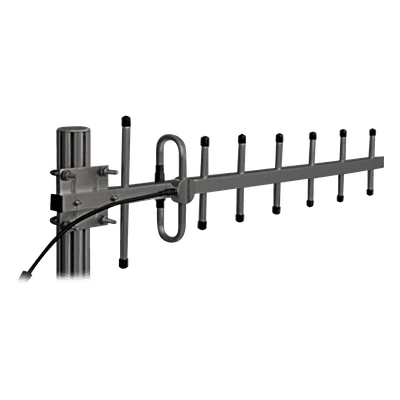 Antena Yagi Anodizada en Negro 340-366 MHz, 7 Elementos, 10 dB de Ganancia, 250 Watt, N Macho. SY307-SF6SNMABK SINCLAIR