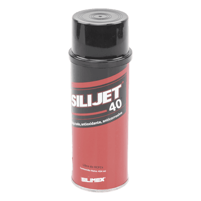 Aerosol Antioxidante y Lubricante / Resistencia a Intemperismo Húmedo y Salino / 454 ml / Tubo de Extensión Incluido SILIJET-40 SILIMEX