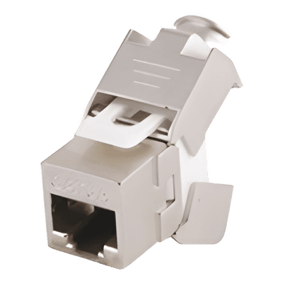 Módulo Jack Keystone / Cat6A / Blindado STP / Toolless / T568A/B / -40°C a 85°C / 24-26 AWG LP-KJ6AS-04 LINKEDPRO BY EPCOM