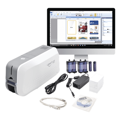 Kit Impresora PVC / Doble Cara / 300 dpi / 17 seg/tarjeta / Volteo Automático / USB / 110 VCA SMART51DK IDP