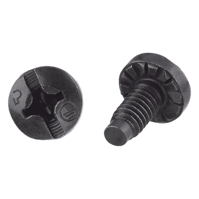 Tornillo de Conexión a Tierra / #12-24 x 1/2 pulgada / Cabeza Pan Head Phillips / Acero Tricromado Negro / Bolsa 100 Piezas RGTBS-C PANDUIT