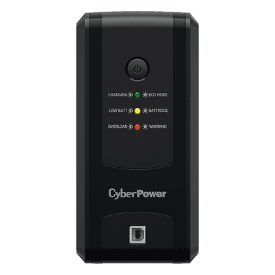 UPS de Torre / 1000 VA / 500 W / Topología Línea Interactiva / AVR 86-148 Vca / 8 Salidas NEMA 5-15R / Puerto USB / 120 Vca UT-1000GU CYBERPOWER