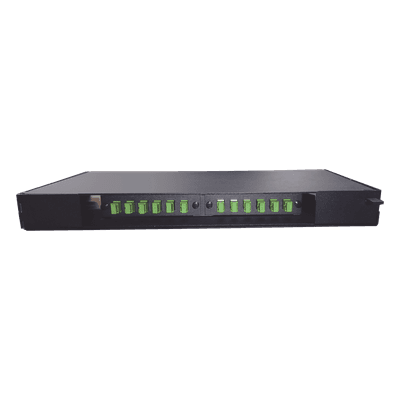 Patch Panel / 12 Puertos / 1U / Pigtails Preinstalados / Placas Adaptadoras / Splice Tray Integrado KITPATCH-FD500 OPTEX