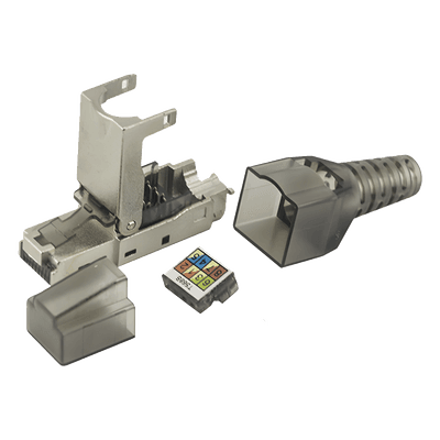 Plug RJ45 Blindado / Cat 6A / Sin Herramienta / 50μ Oro / 10GBASE-T LPKJ6A17S LINKEDPRO BY EPCOM