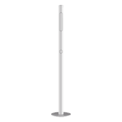 Poste para Cámara ANPR / Altura 1.3 m (4.3 ft) / Aleación con Pulverización Superficial / Diseño Impermeable / Color Blanco ESP-L1300-R117(TCG225) HIKVISION