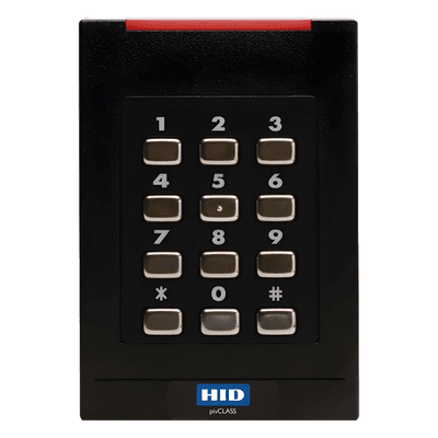 Lector de Acceso con Teclado / Multiformato Proximidad / iClass SEOS 1 cm / MIFARE DESFire / Bluetooth / Wiegand / 5-16 VDC RK40F HID