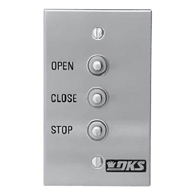 Botonera de control triple / Portones abatibles y corredizos / 12-24 VAC/VDC / 4.5' x 2.813' / -10°F a 145°F / Interior 1200-007 DKS DOORKING