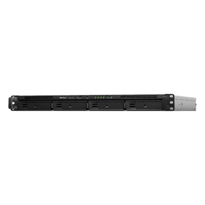NAS Rack / 4 Bahías / CPU Intel Xeon D-1527 Quad-Core / 8 GB DDR4 ECC Ampliable a 64 GB / 2 Ranuras M.2 NVMe/SATA / 4 Puertos LAN 1GbE / Soporte 10GbE Opcional / Escalable a 16 Bahías RS1619XS+ SYNOLOGY