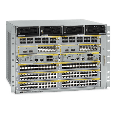 Chasis de Switch Blade / 12 Ranuras / 2 Controladores + 10 Línea / 184 Gbps / Hot-Swap / 6.56 ft (2 m) Rack AT-SBX8112 ALLIED TELESIS